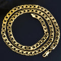 Sunny Jewelry Women Men'S Necklace Gold Plated Fashion Basic Punk Cuban Link Chain Long Necklace Neck Jewellery Accessories Gift